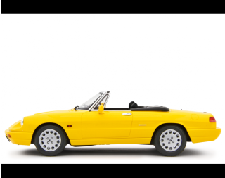 Alfa Romeo Spider 1.6 - 2.0i 1990 Giallo Laudoracing 1:18 Resinemodell (Türen, Motorhaube... nicht zu öffnen!)